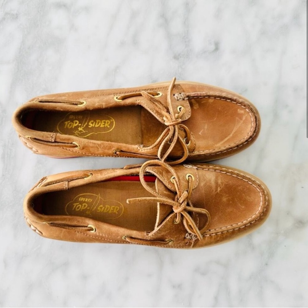 Sperry Top Sider Classic Tan Loafer 6.5 Leather Boat Shoe NEW w/o Tags/Box